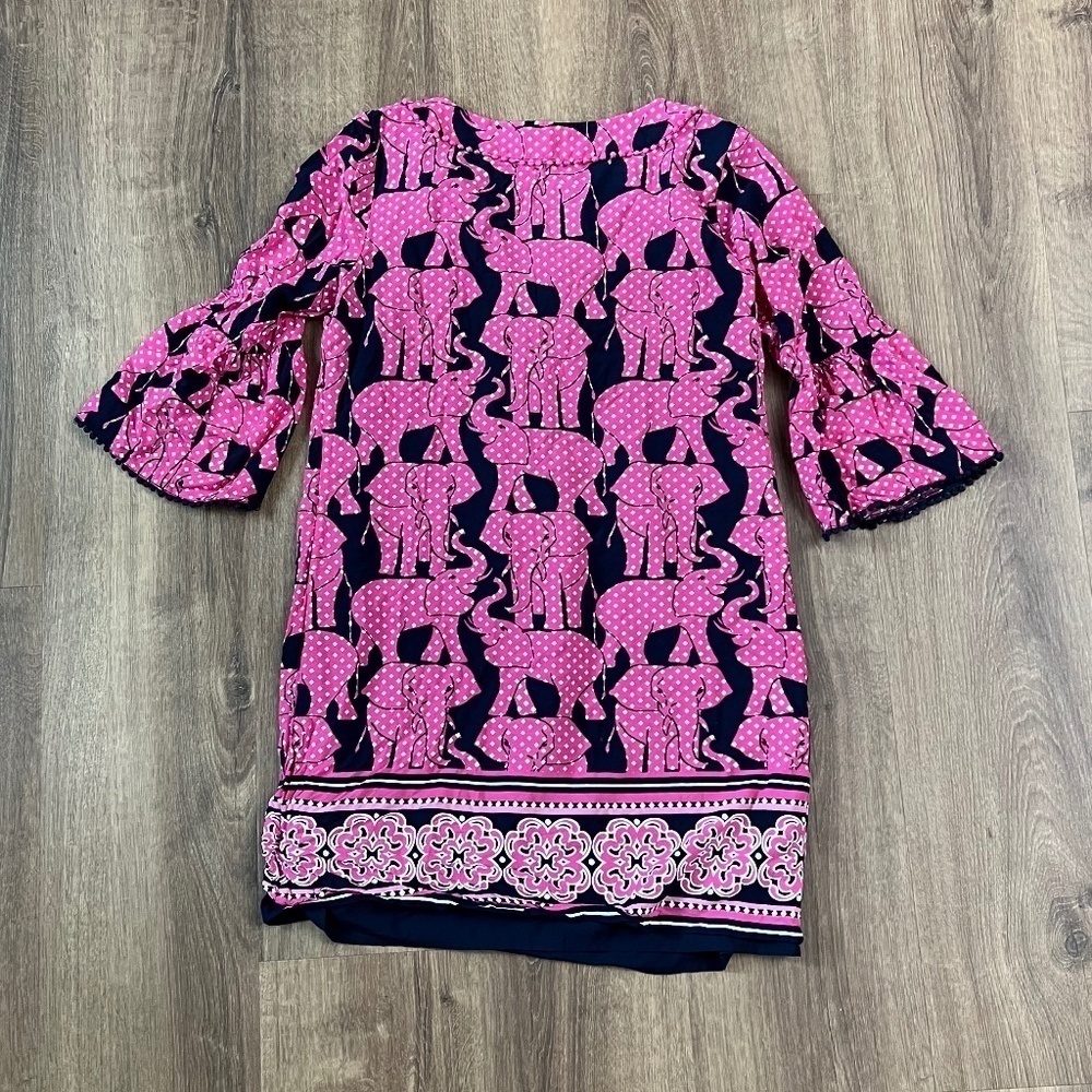 Crown & Ivy Pink Elephant Dress/Cover up Sz 2 - Picture 12 of 13